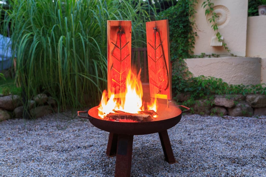 Flammlachsbrett kaufen – Handarbeit aus Sachsen 