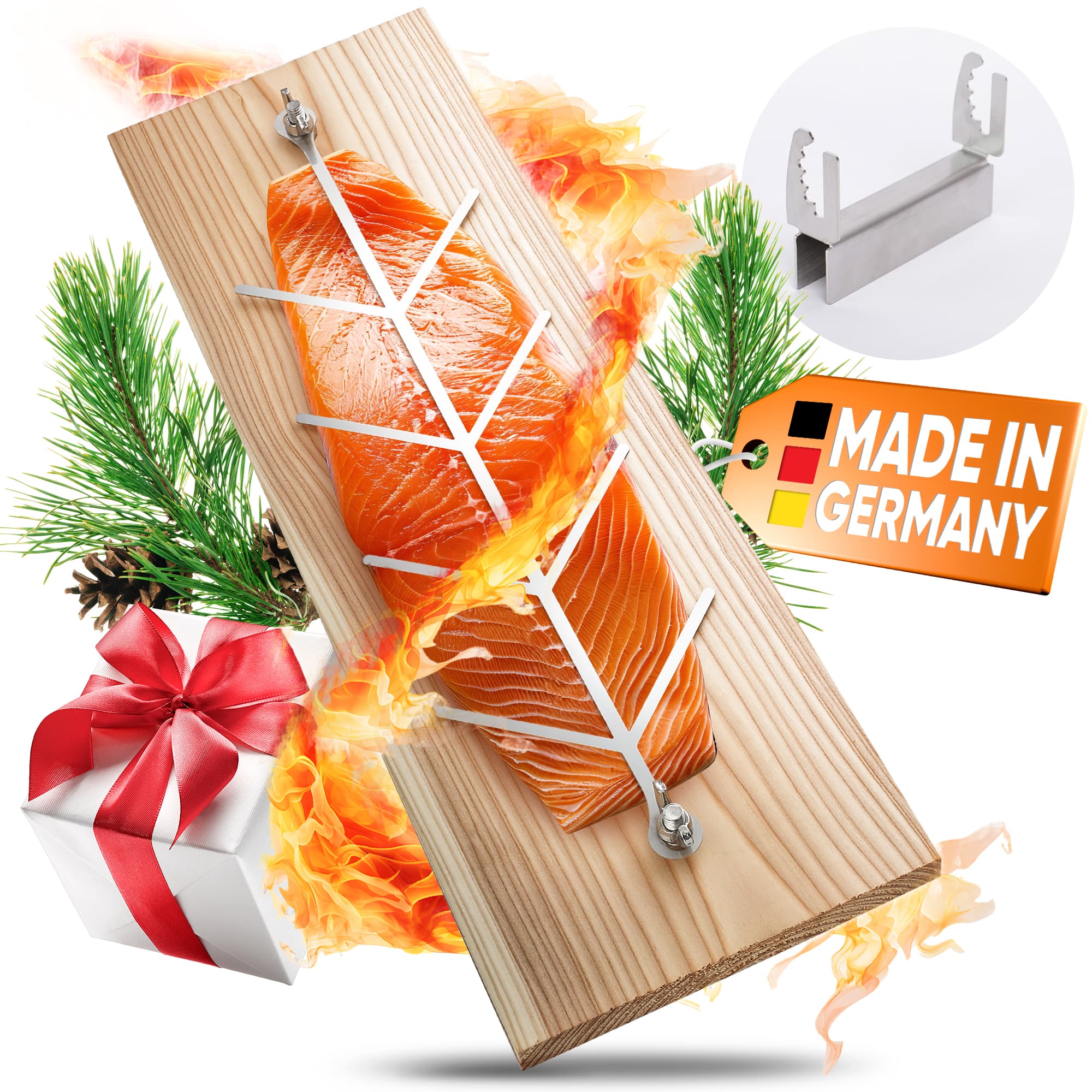 Flammlachsbrett Geschenkidee – Handwerk mit Herz 🎁
