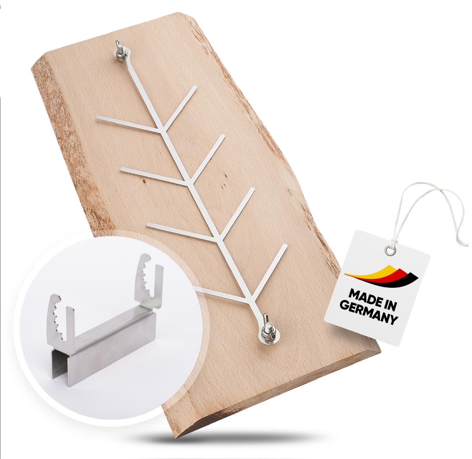 Flammlachsbrett 2er Set Buche Rustikal – echt stark 