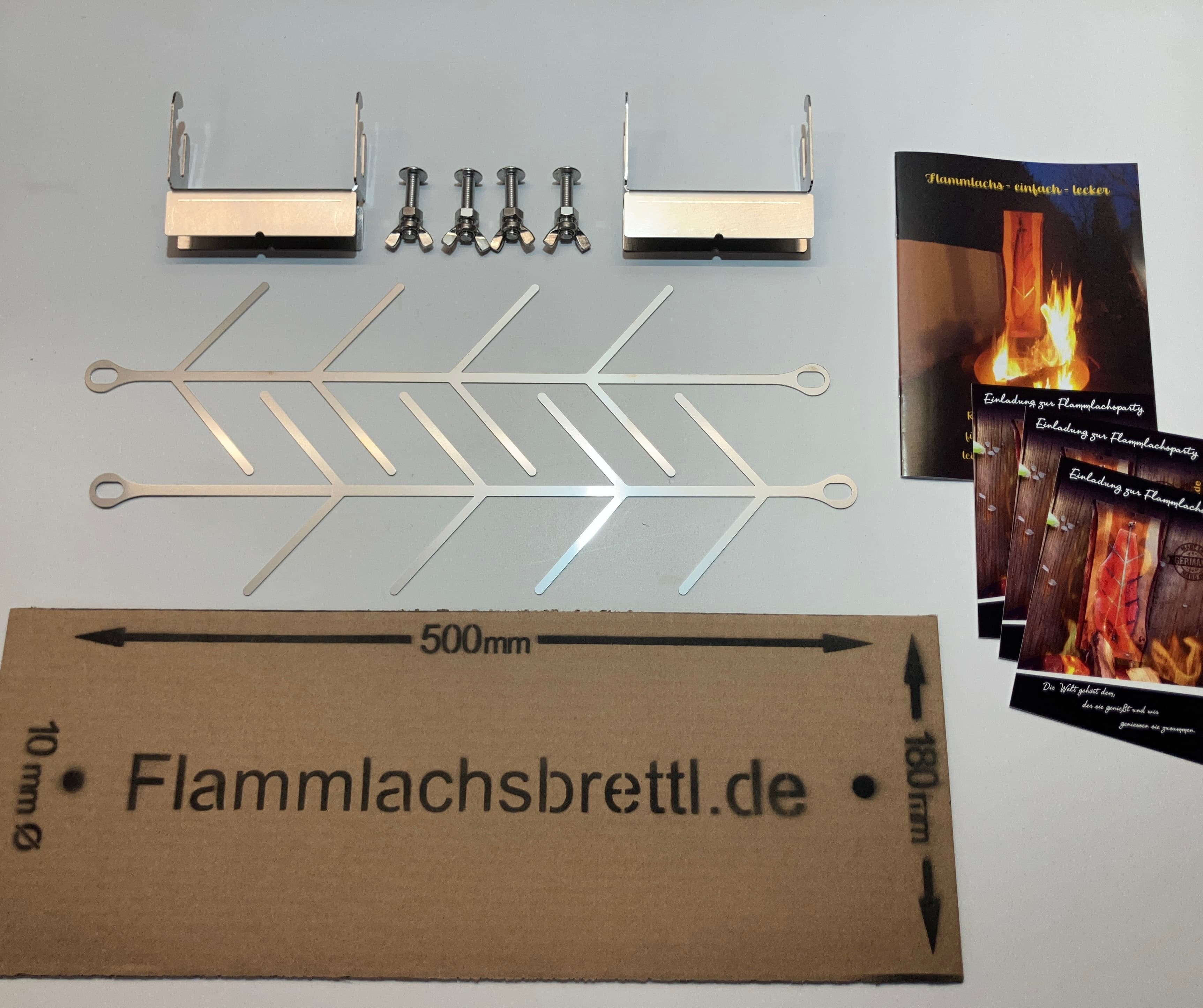 Flammlachsbrett selber bauen – DIY Set von Flammlachsbrettl