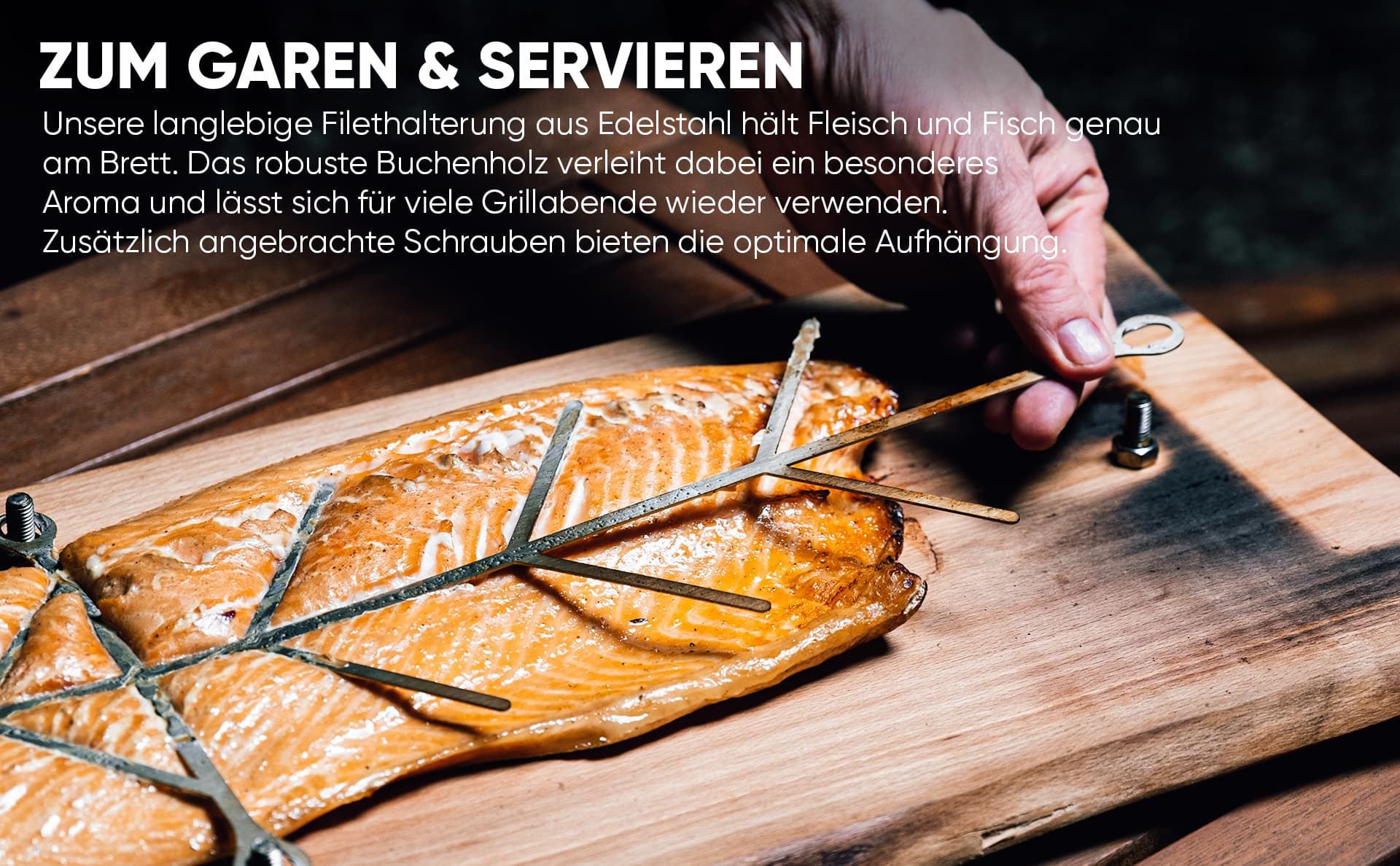 Flammlachsbrett selber bauen – DIY Set von Flammlachsbrettl