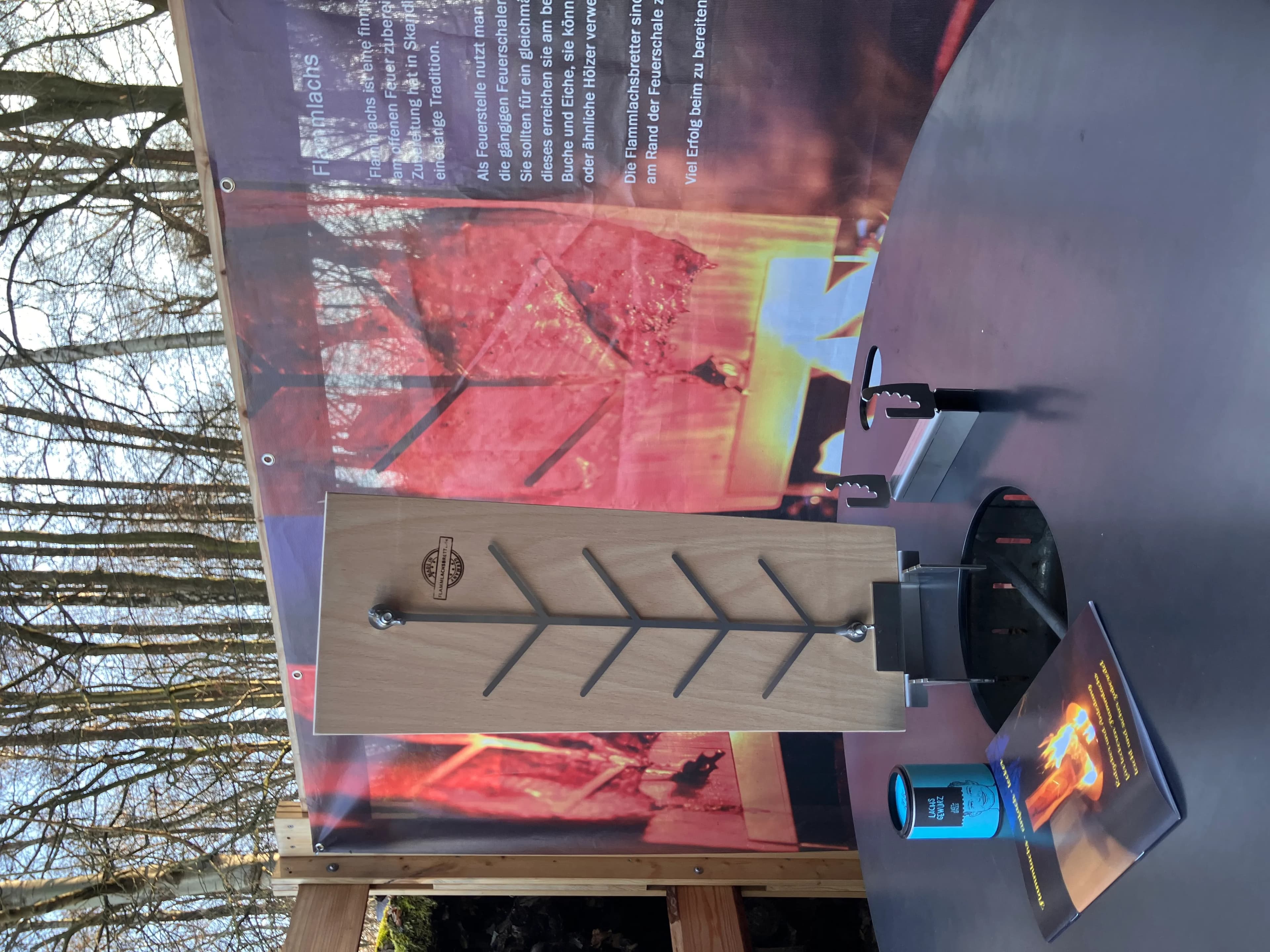 Flammlachsbrett für Feuerschale & Kugelgrill 2