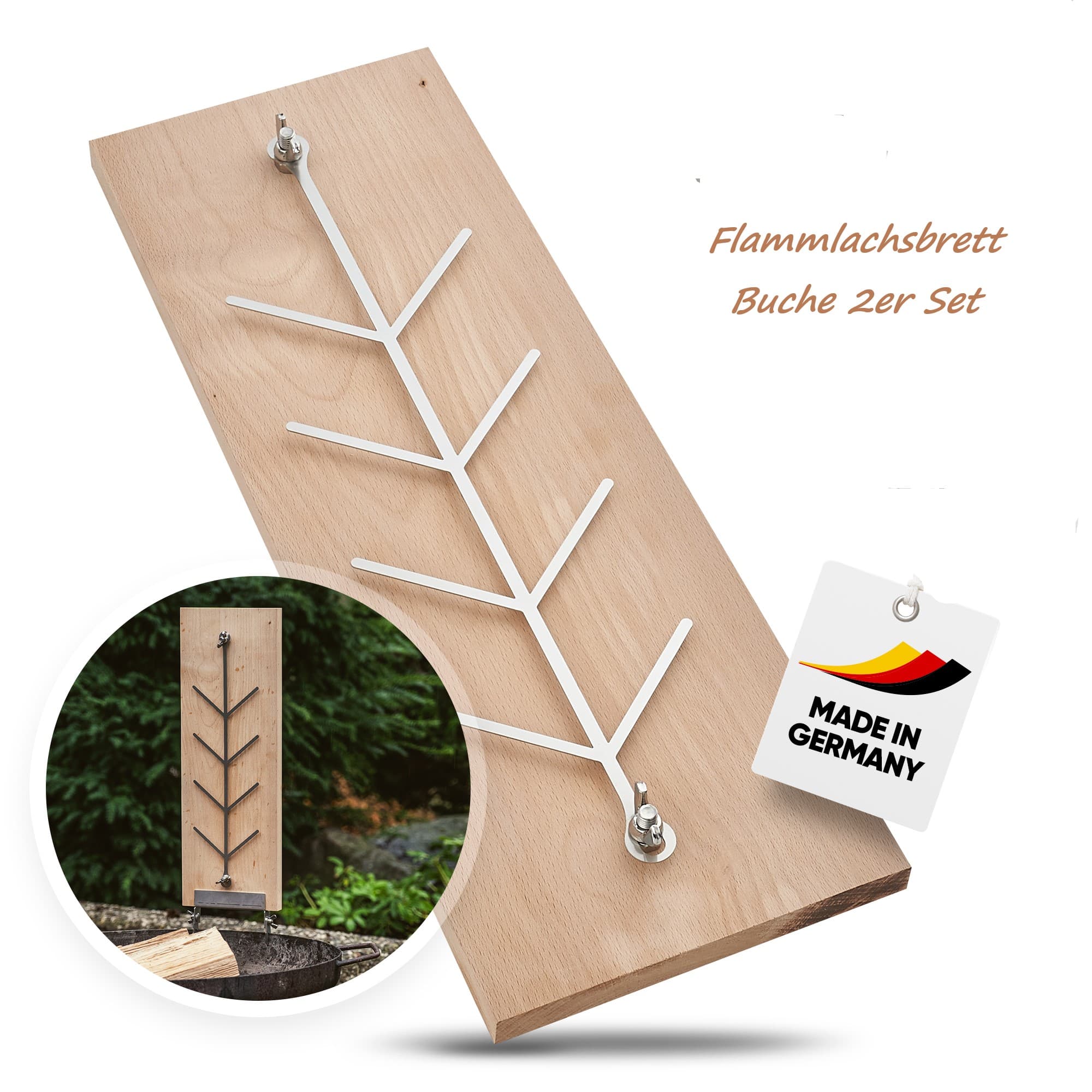 Flammlachs Rezept & Zubereitung – 2er Set Buche